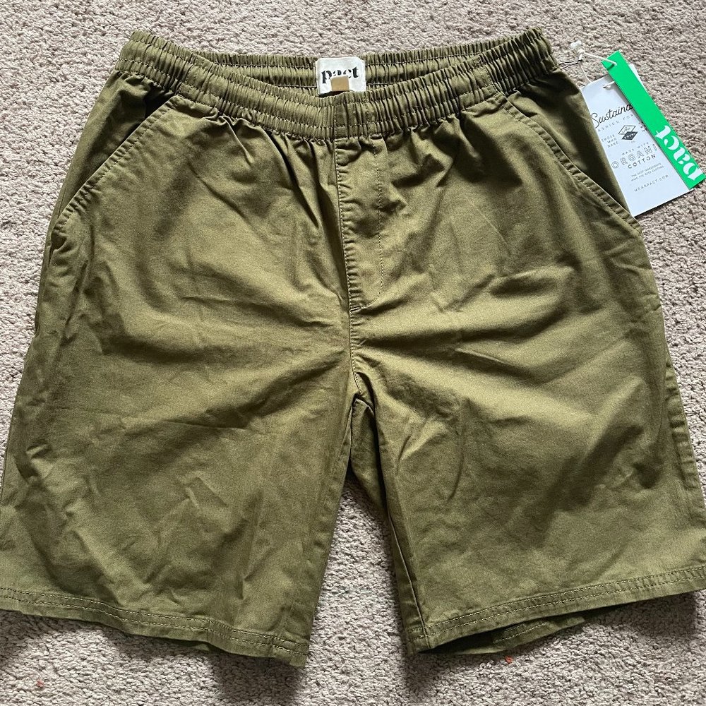 Men's Army Green 9" Woven Short NWT